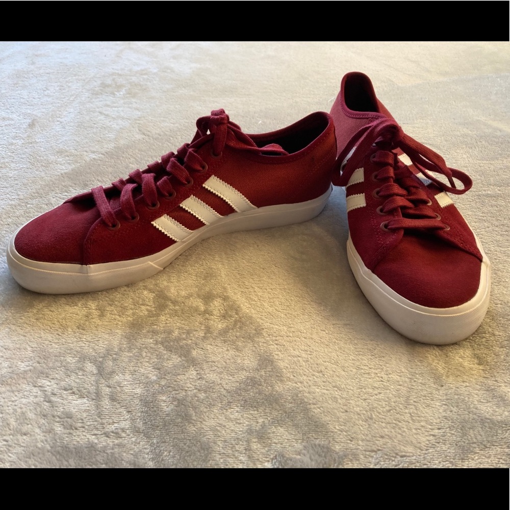 Adidas match court red shoes